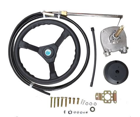 16 Ft Planetary Gear Outboard Marine Steering System Boat Steering Kit